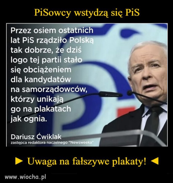 UWAGA! Na "farbowane lisy" PiSu w wyborach!
