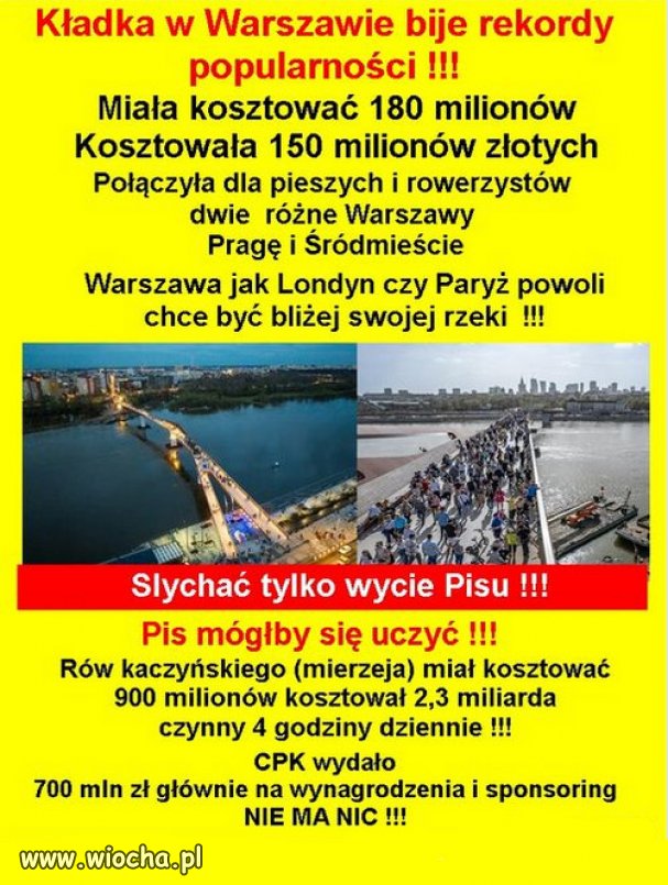 Kładka pieszo-rowerowa za 150 milionów...
