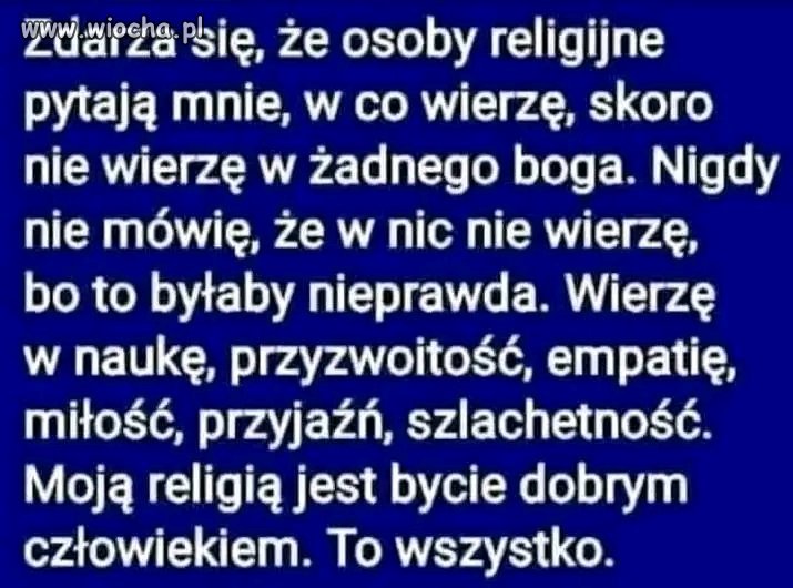 Bycie dobrym człowiekiem to jednak nie jest wizytówka