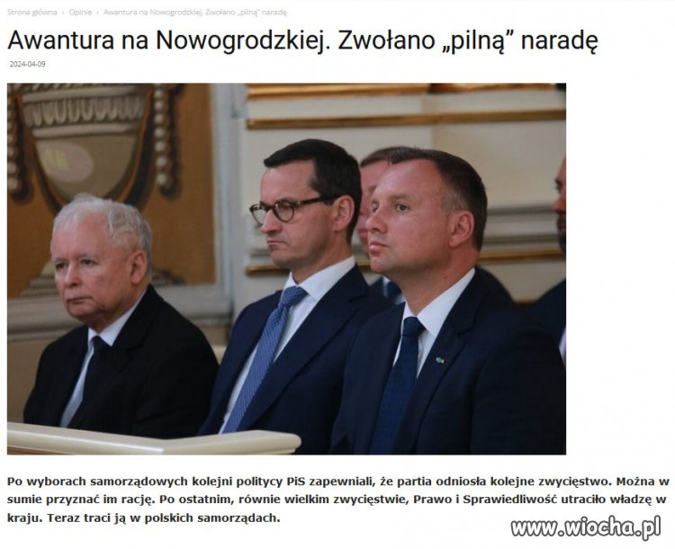 I trudno się temu dziwić. Słowem, będzie się działo!