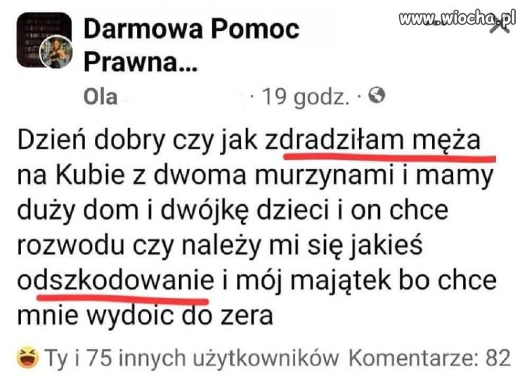 To świnia z tego męża 