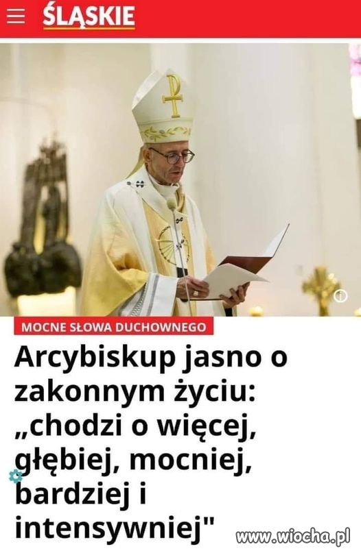 Tylko niech Eminencja pamięta
