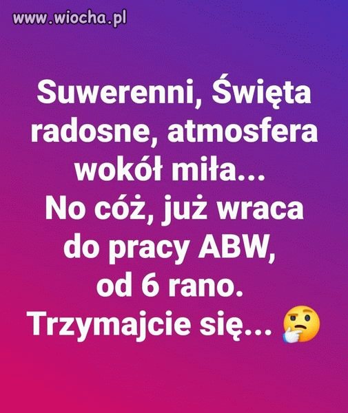 Święta, Święta i po Świętach
