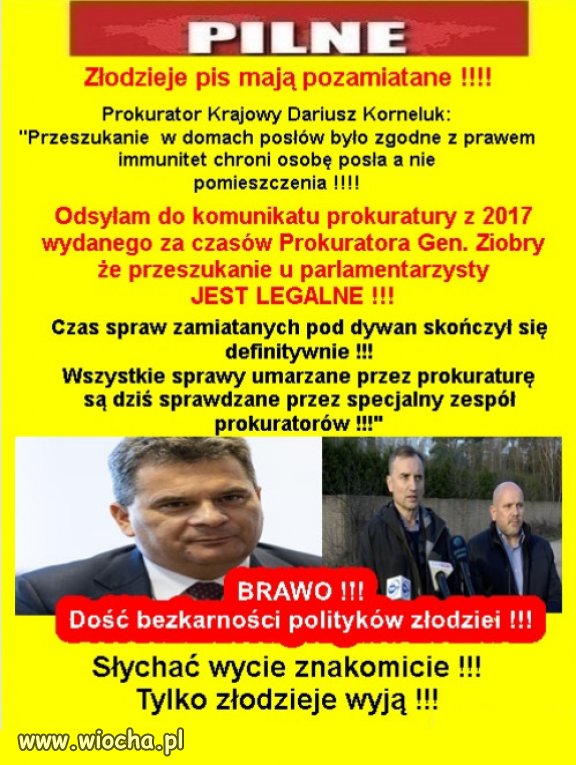 Przeszukania były jak najbardziej legalne!