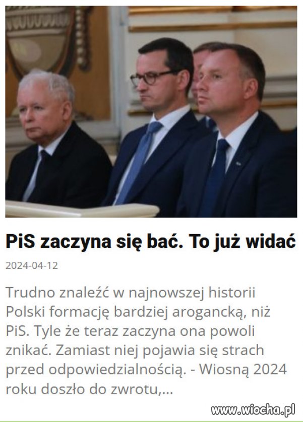 Mówili: Nikt nie będzie siedział...a jednak będzie 