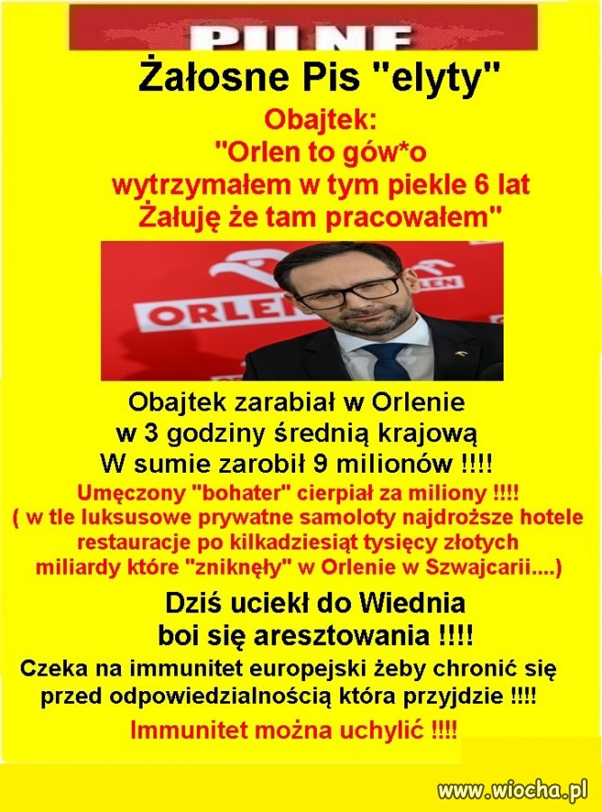 Przez 6 lat pławił się z lubością w tym goownie ..