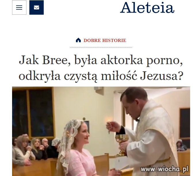 Bree Solstad- była gwiazdka porno została papistką.