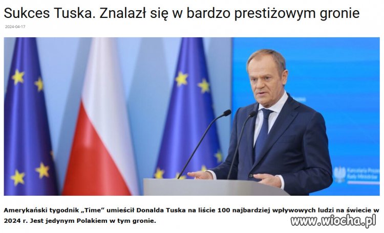 "Time" przyznaje tytuł Człowieka Roku od 1927 r.