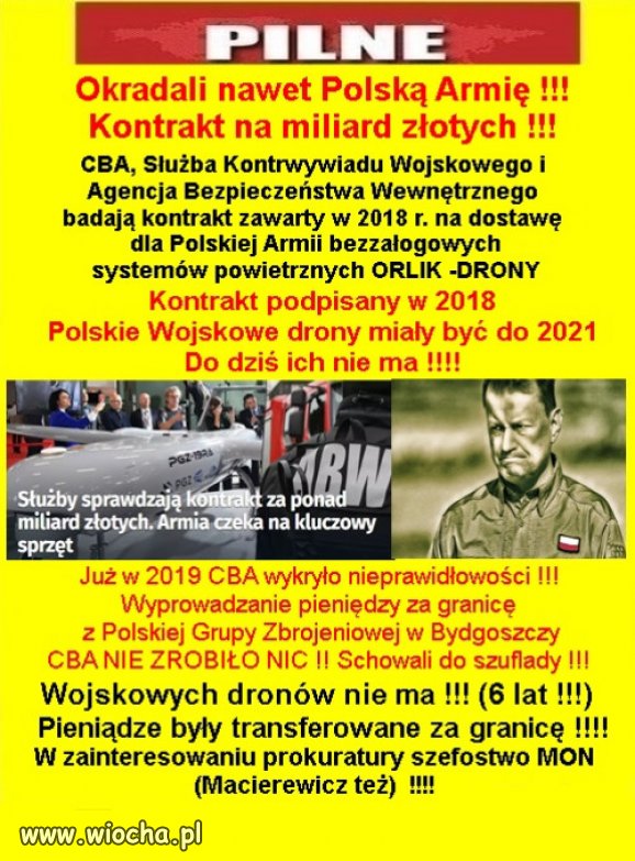 Każdy projekt PiSu, był pretekstem do złodziejstwa
