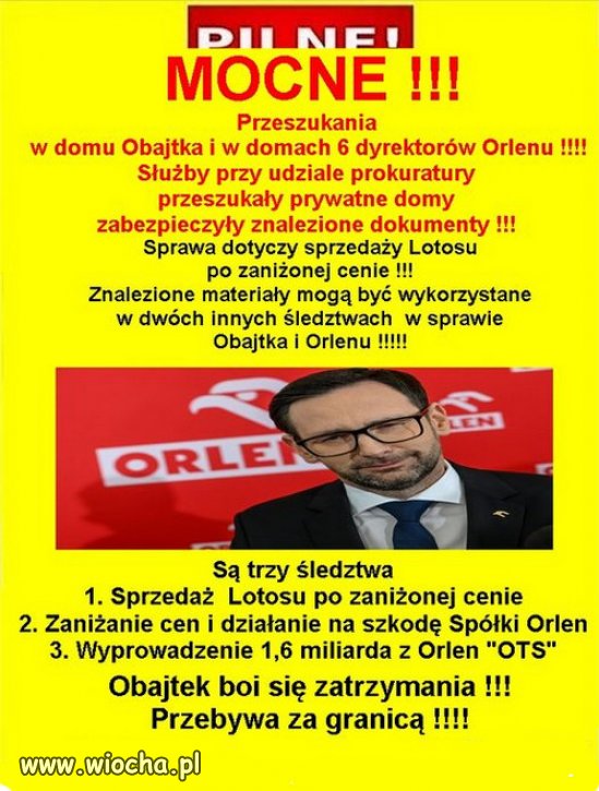 Nareszcie! Ale Obajtek nadal na wolnosci...