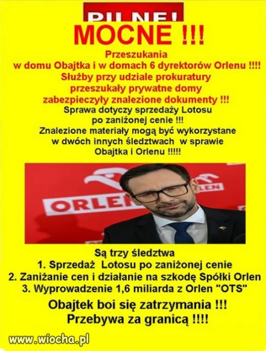 Nareszcie! Ale Obajtek nadal na wolnosci...