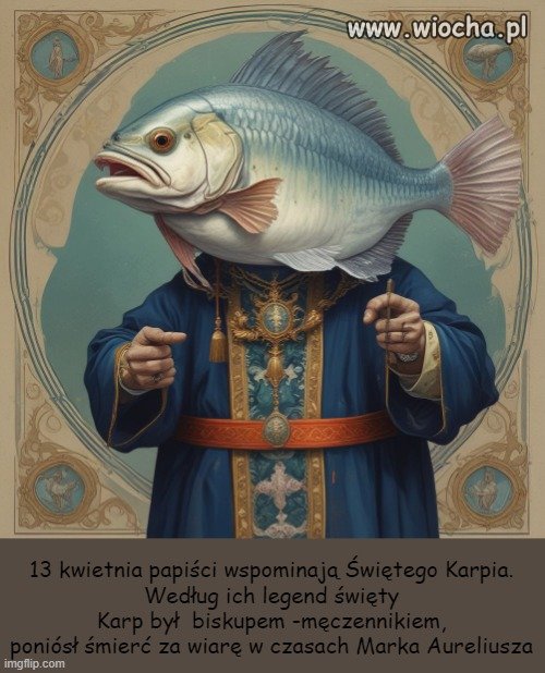 Niby święty, ale w wigilię go jedzą.