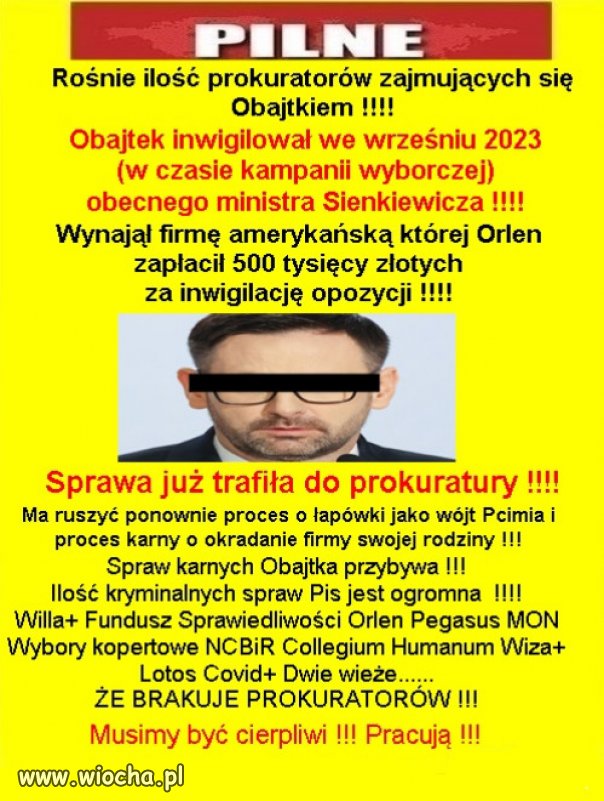 Cham Obajtek "złote dziecko" PiSu, Kaczyńskiego i Szydło!