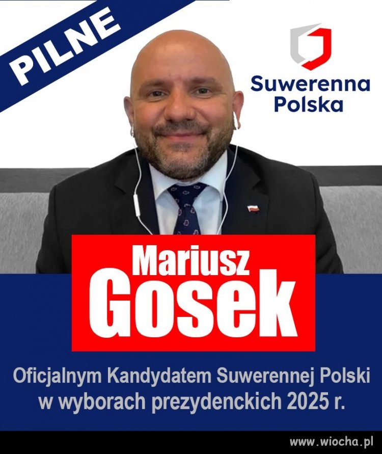 Dziś Suwerenna Polska wskazała swego kandydata