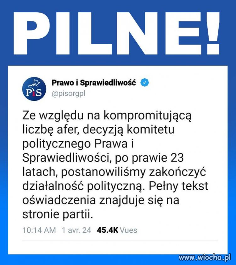 Gdyby to nie było pierwszego kwietnia