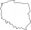 Na mapie zaznaczono miasta pow 50 tys mieszkańców