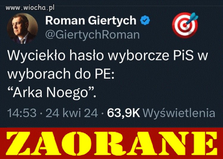 Roman jak zawsze celnie