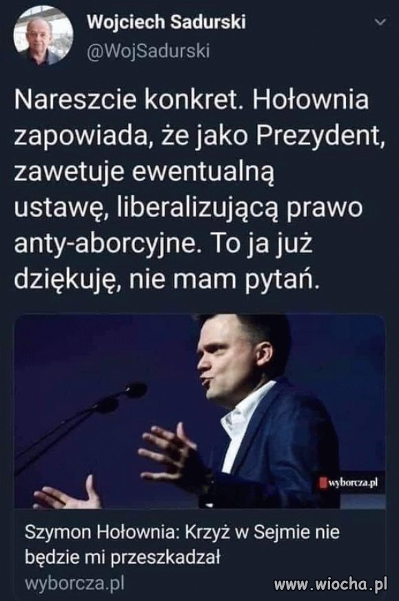 A taki był ładny...