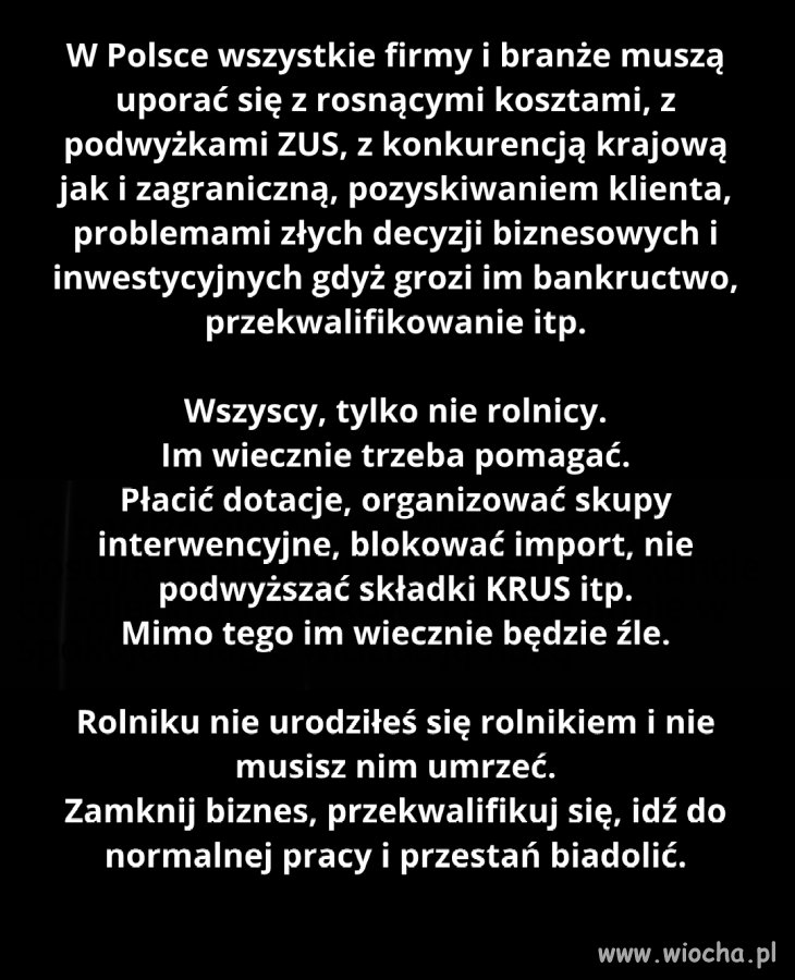 Krzywda rolników