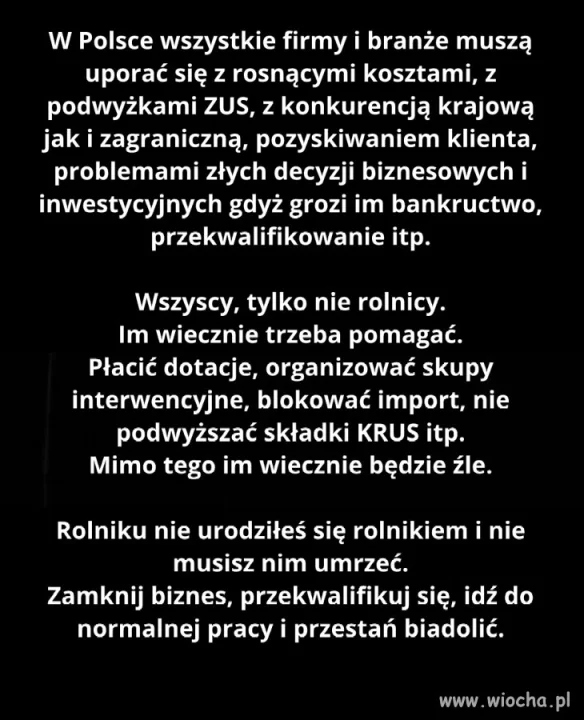 Krzywda rolników