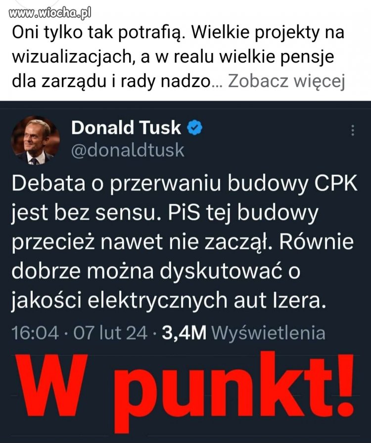 Tusk rozjechał pisiorów jak robale
