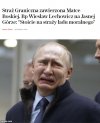 Podobno Putin po tej wiadomości