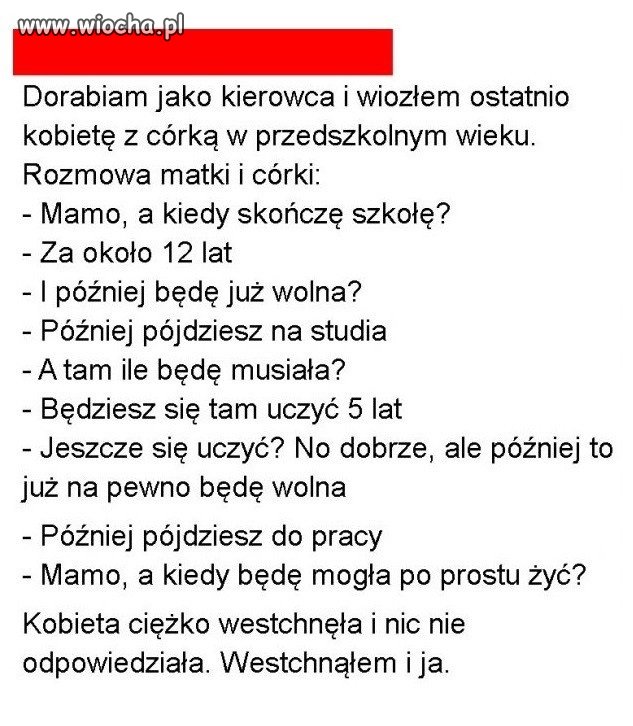 I co tutaj odpowiedzieć?