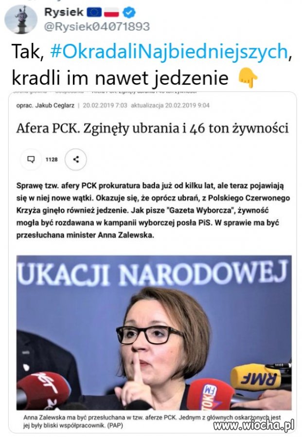 Kradli nawet jedzenie 