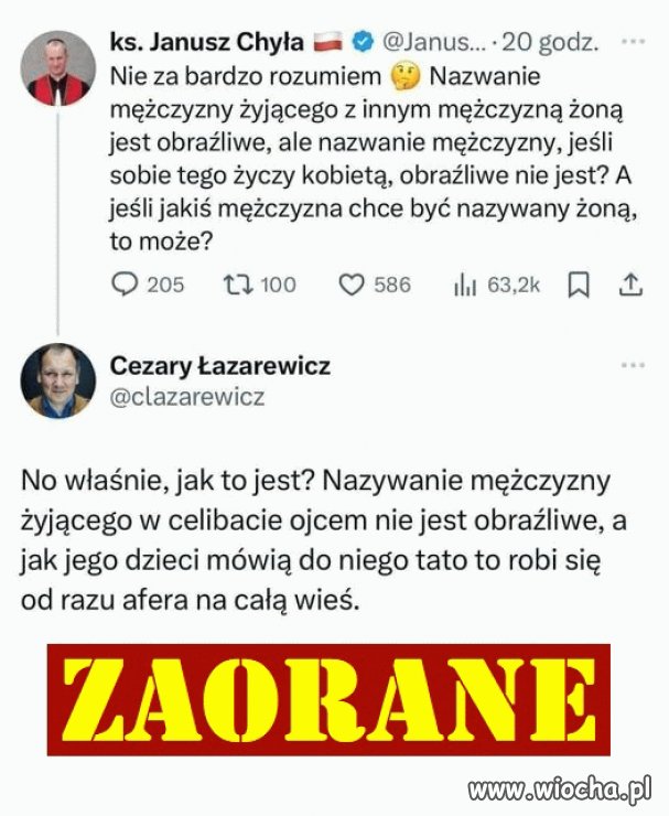 Zaoranie księdza