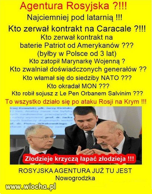 "Agentura Putina" rządziła Polską 8 lat, sami ich wybraliście...