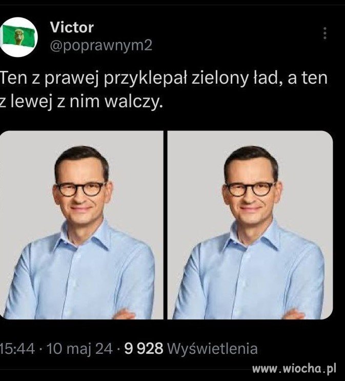 Dwie twarze byłego premiera