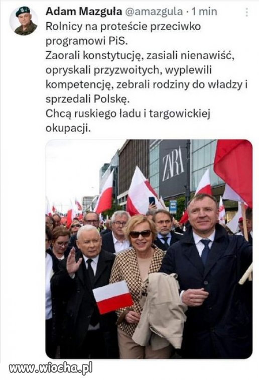 A co oni mają wspólnego z rolnikami "Ruskie onuce"