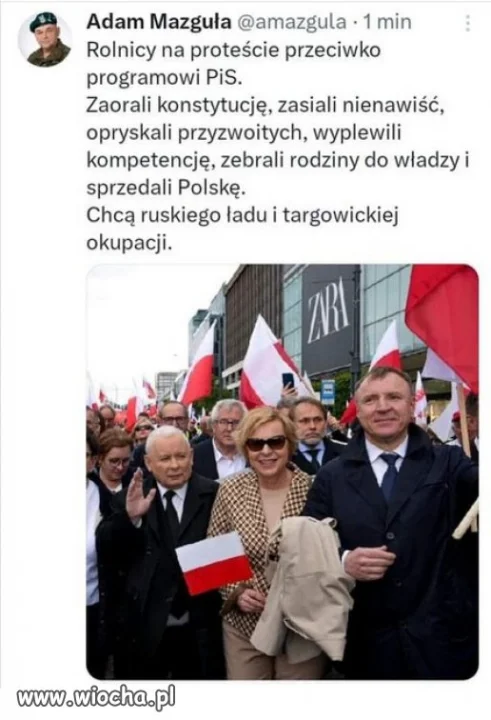 A co oni mają wspólnego z rolnikami "Ruskie onuce"