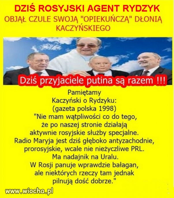Kaczyński razem z agentem Rydzykiem !!!