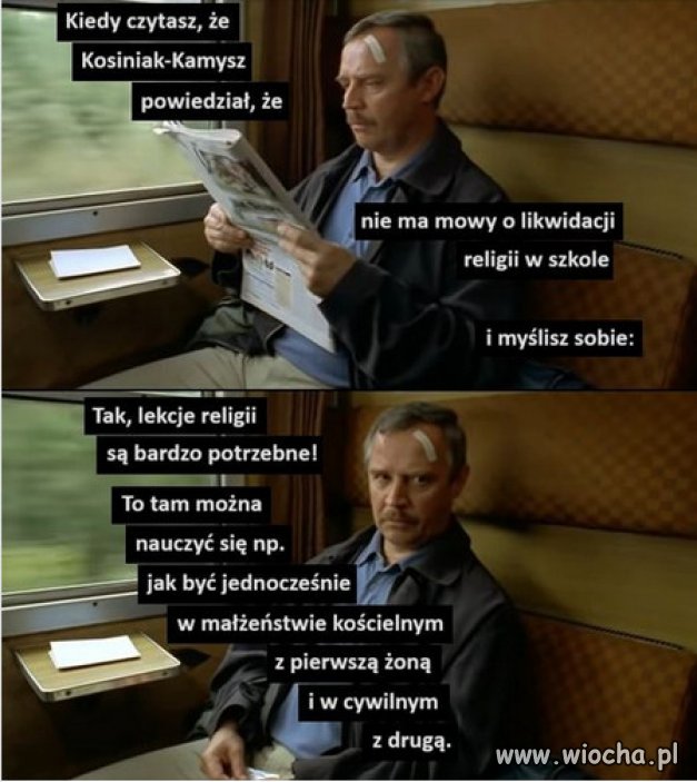 Powtarzam że Kosiniak nie do końca się dogaduje z Kamyszem.