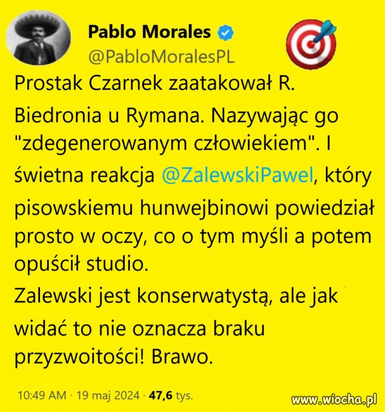 Wszyscy powinni wyjść. Zwłaszcza Biedroń. 