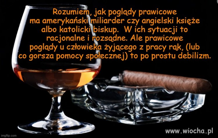 Człowiek  pracy głosujący na prawicę