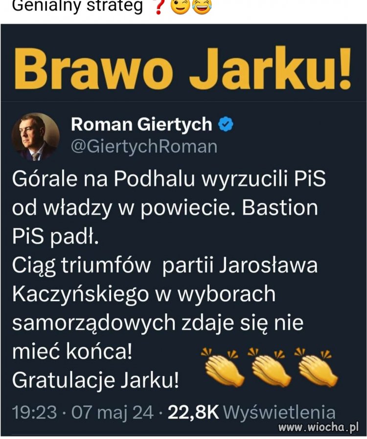 Kolejne sromotne zwycięstwo kaczej k.u.*.w.y 
