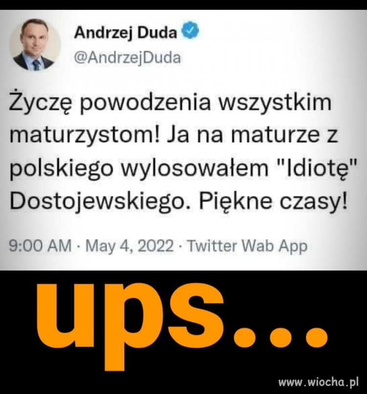 Przypadek ?  Nie sądzę ...