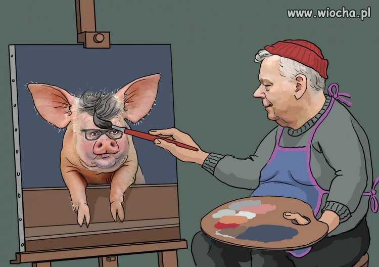 Z cyklu portrety znanych "politykow" PiSu...