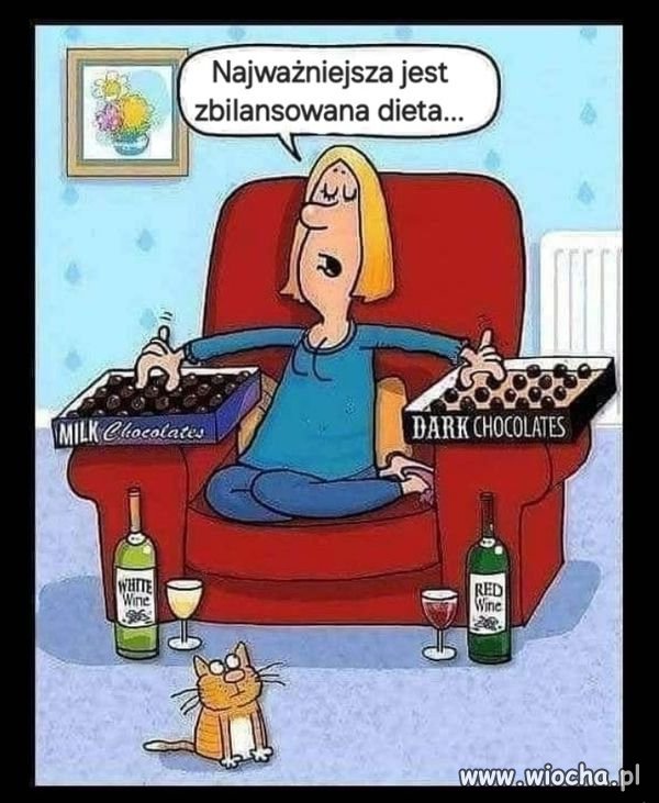 Zbilansowana dieta.