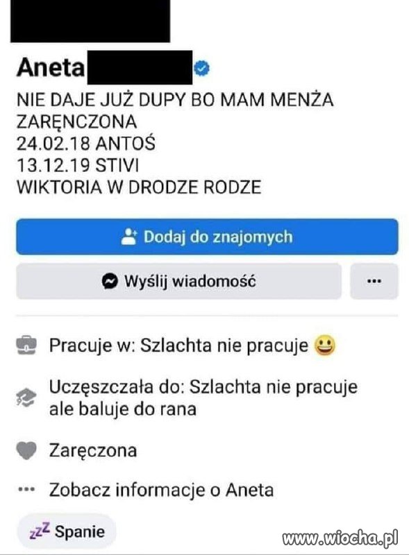 Aneta już nie daje 