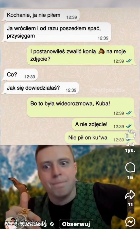 Chyba jednak pił