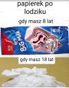 Różny papierek w różnym wieku 