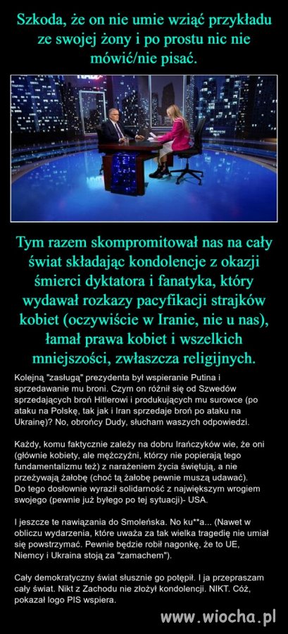 Nie pierwszy i obawiam się, że nie ostatni raz ...