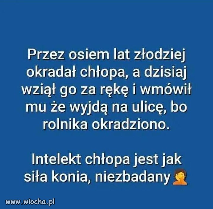 Chyba nikt nie wierzy,  że to rolnicy chcą wyjść z Unii