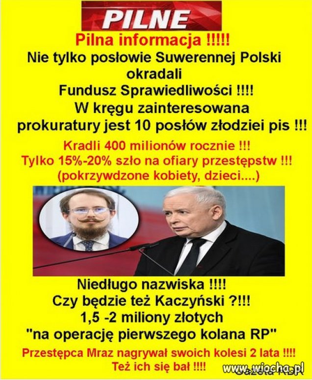 Wszyscy kradli z "Funduszu Sprawiedliwości"...