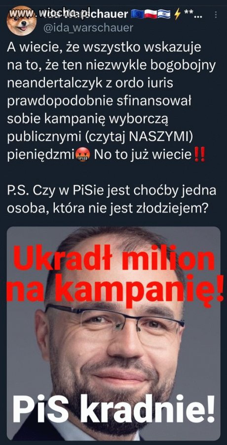 W PISie nie ma uczciwej osoby