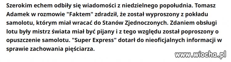 Piłeś ? nie leć ...