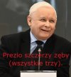 Bezzębny uśmiech prezesa.